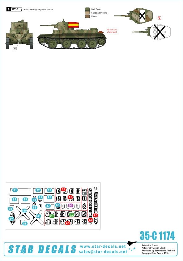 Star Decals 35-C1174 Spanish Civil War # 6 1/35 – Bild 2