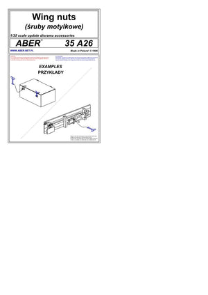 Aber 35A026 Śruby motylkowe 1/35 – immagine 4