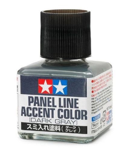 Tamiya 87199 Peinture pour lignes de panneaux Gris foncé 40 ml