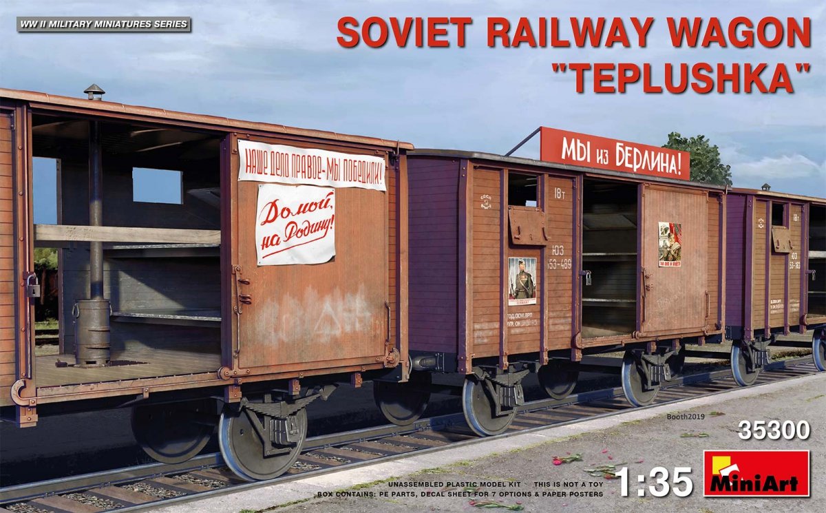 MiniArt 35300 WAGON FERROVIAIRE SOVIÉTIQUE « TEPLUSHKA » 1/35