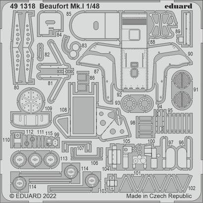 Eduard BIG49360 Beaufort Mk. I PART I ICM 1/48 – immagine 2