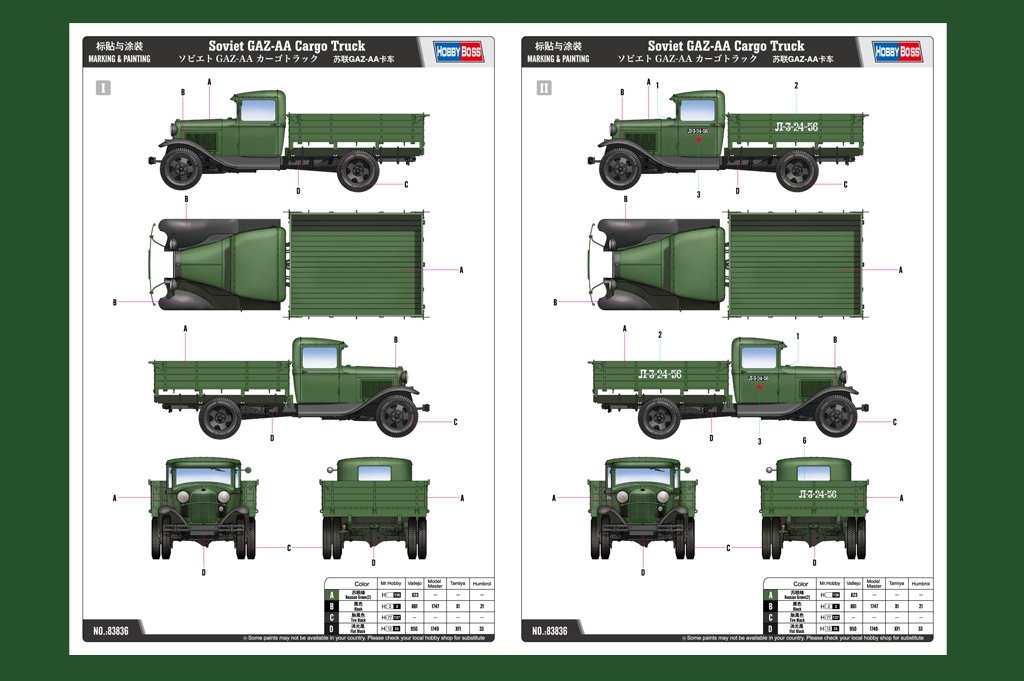 Hobby Boss 83836 Soviet GAZ-AA Cargo Truck – imagen 3