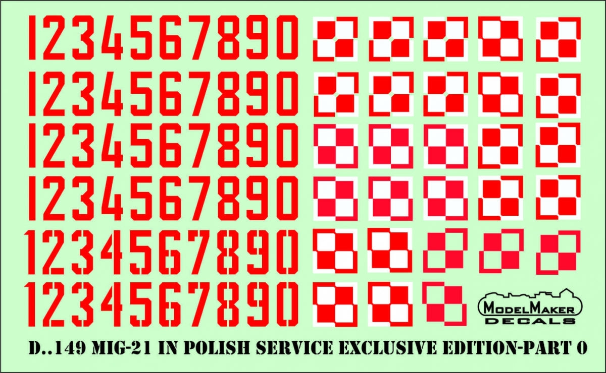 ModelMaker Decals D48150 MiG-21 in Polish service Exclusive edition part I 1/48 – immagine 5