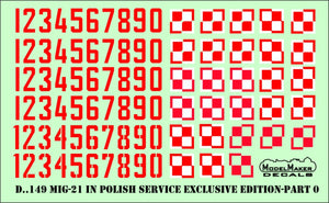 ModelMaker Decals D48150 MiG-21 in Polish service Exclusive edition part I 1/48 – immagine 5