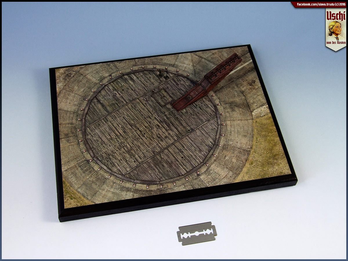 Uschi 3046 Display diorama Luftwaffe Compass Swing Ramp circular 1/72 – Bild 2