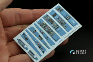 Quinta Studio QD32095 Su-30SM 3D-Printed &amp;amp; coloured Interior on decal paper (conversion for Trumpeter Su-30MKK ) 1/32 – immagine 13