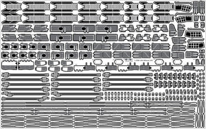 Pontos 23008F1 IJN MIKASA 1905 Detail Up Set 1/200 – immagine 32
