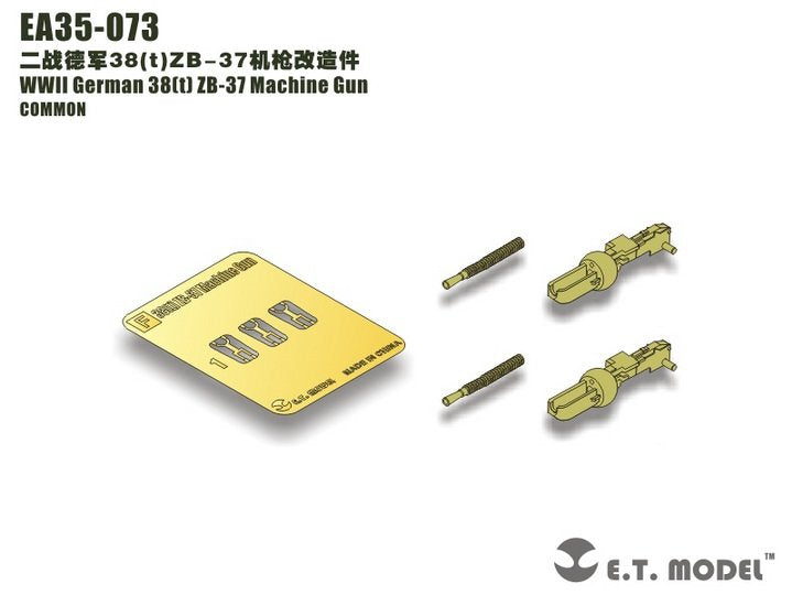 E.T. Model EA35-073 WWII German 38(t) ZB-37 Machine Gun For DRAGON Kit 1/35 – immagine 2