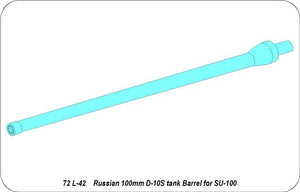 Aber 72L-42 Lufa 100 mm do SU-100 / Russian 100 mm Barrel for SU-100 1/72 – imagen 6