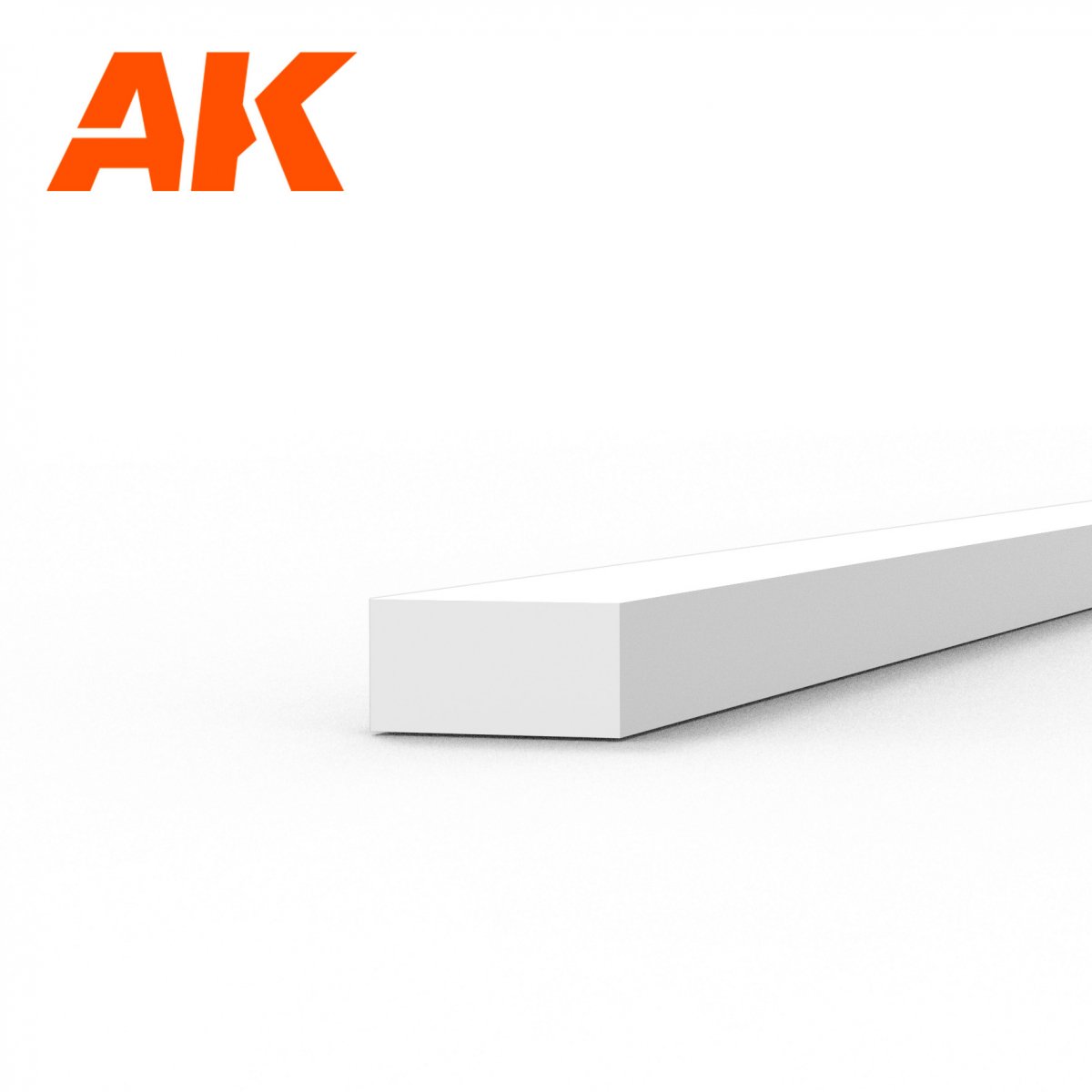 AK Interactive AK6520 STRIPS 1.00 X 2.00 X 350MM – STYRENE STRIP – (10 UNITS) – immagine 2