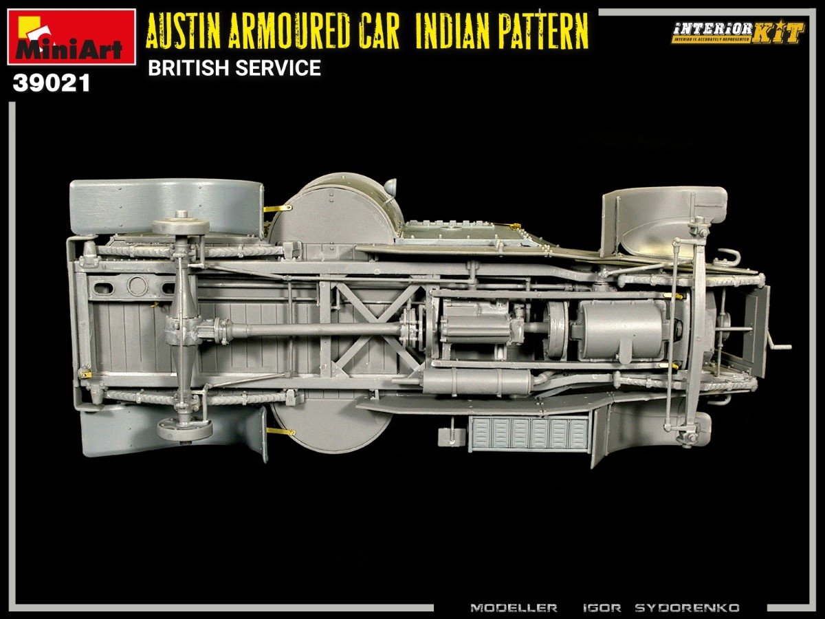 Miniart 39021 AUSTIN ARMOURED CAR INDIAN PATTERN. BRITISH SERVICE. INTERIOR KIT 1/35 – immagine 20