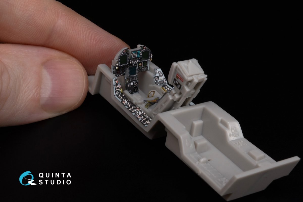 Quinta Studio QD48302 F/A-18C late 3D-Printed &amp;amp; coloured Interior on decal paper (Hasegawa) 1/48 – immagine 9