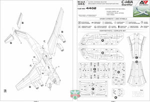 Maquette A&amp;amp;A Models 4402 C-141A Avion de transport stratégique militaire 1/144 – image 6
