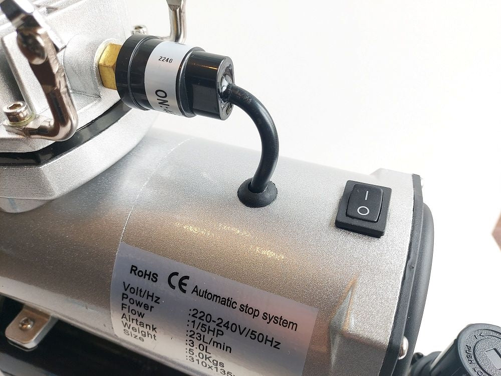 Fine Art FA-20T Kompresor bezolejowy 3l z filtrem i reduktorem Premium Line (S5000) – imagen 5