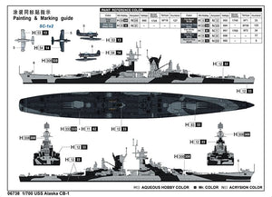Trumpeter 06738 USS Large cruiser Alaska 1/700 – Bild 3