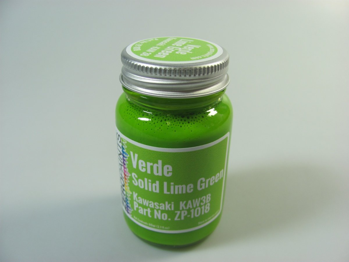 Peinture Zero Paints ZP-1018KAW3B VERDE (Vert citron uni) pour Tamiya KR500, KR1000F 60 ml