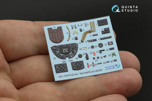 Quinta Studio QD48120 Spitfire Mk.VIII 3D-Printed &amp;amp; colored Interior on decal paper (Eduard) 1/48 – image 3