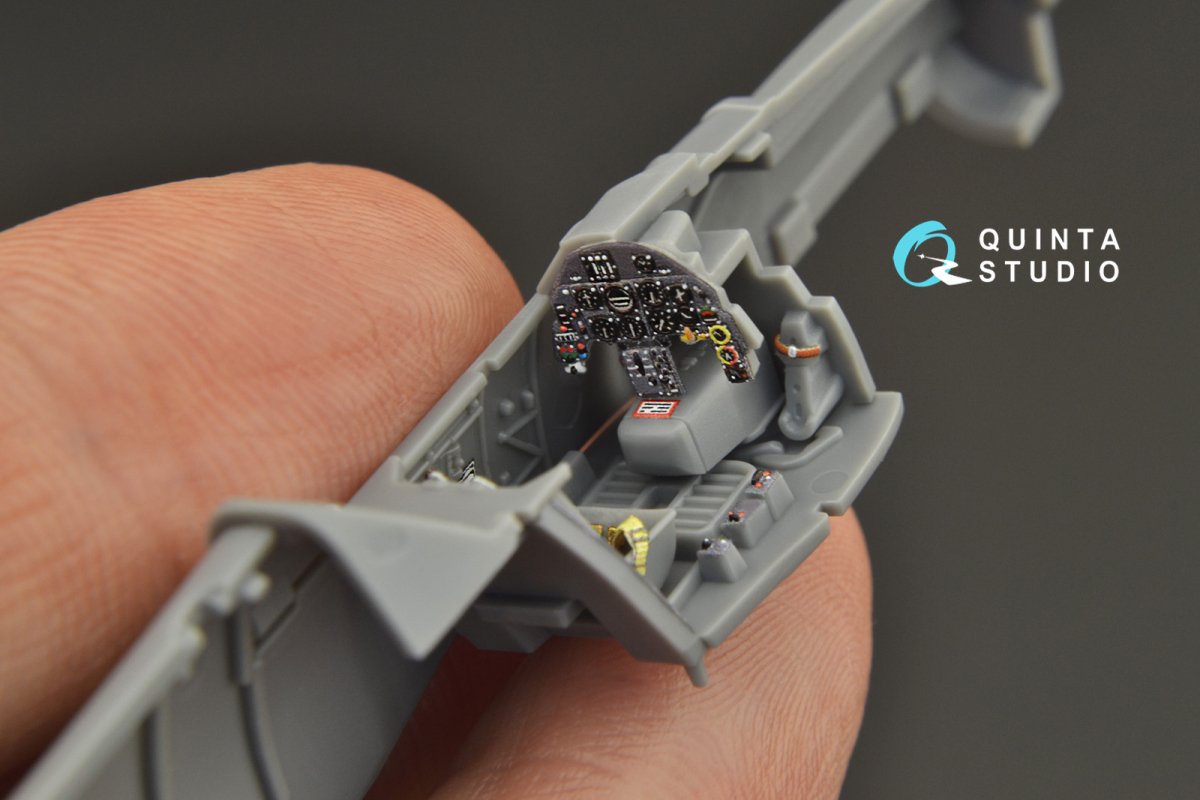 Quinta Studio QD72037 Bf 109 G-6 3D-Printed &amp;amp; coloured Interior on decal paper (Tamiya) 1/72 – immagine 10
