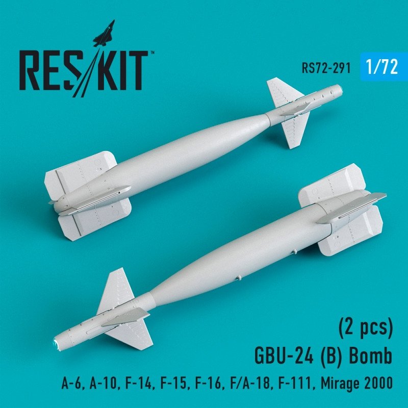 RESKIT RS72-0291 GBU-24 (B) Bomb (2 pcs) 1/72