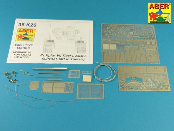 Aber 35K26 Pz.Kpfw. VI Ausf.E (i.Kfz.181) Tigre I – s.PzAbt. 501 en Tunisie (1/35)