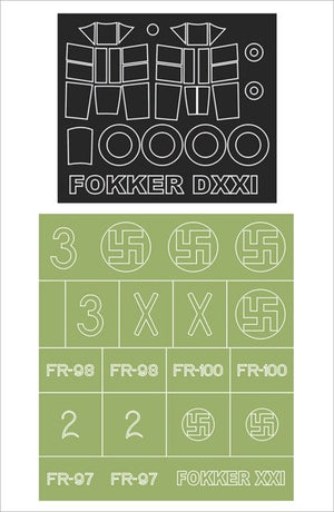 Montex MM48291 FOKKER DXXI SPECIAL HOBBY