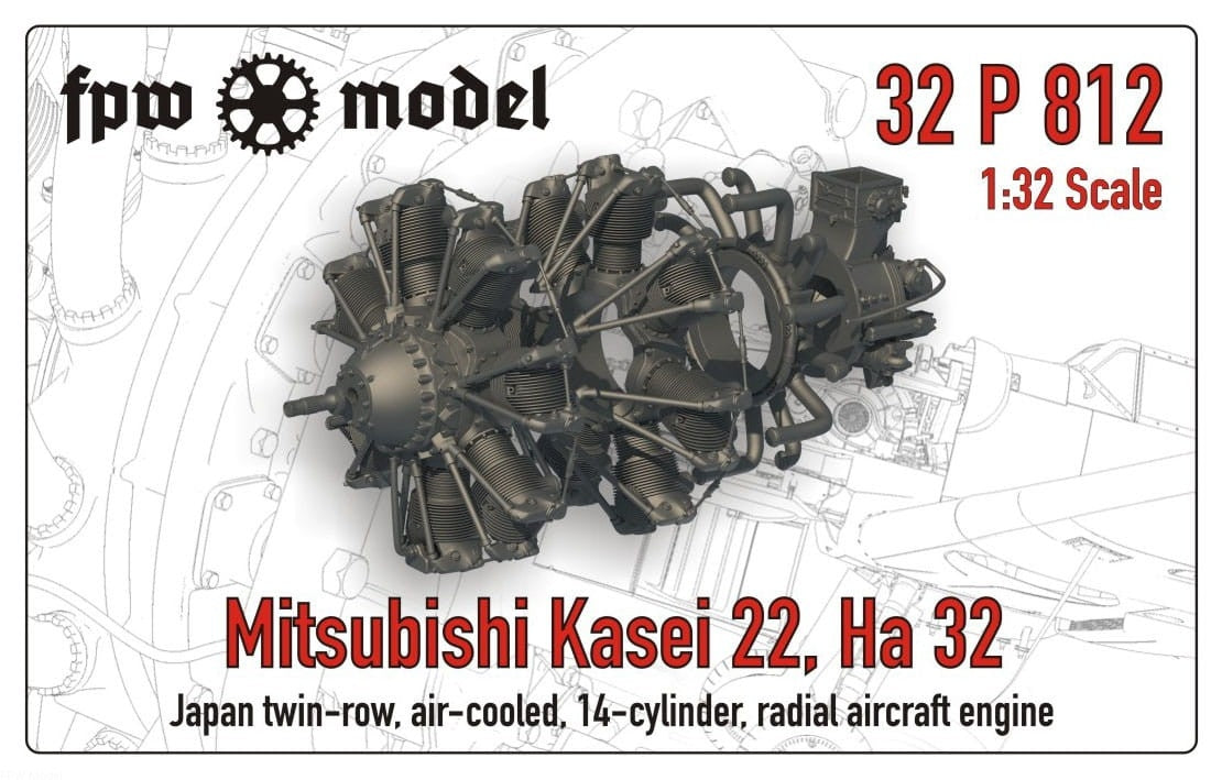FPW Model 32P812 Mitsubishi Kasei 22, Ha 32 1/32