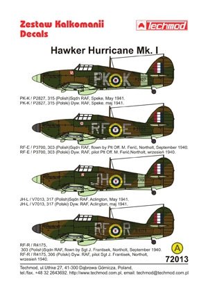 Techmod 72013 - Hawker Hurricane Mk I 1/72 – Bild 2
