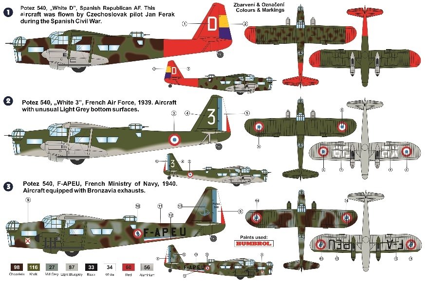 AZ Model AZ7641 Potez 540 Bomber 1/72 – imagen 2