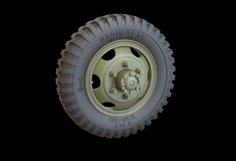 Panzer Art RE35-314 GMC road wheels set (Goodyear) 1/35