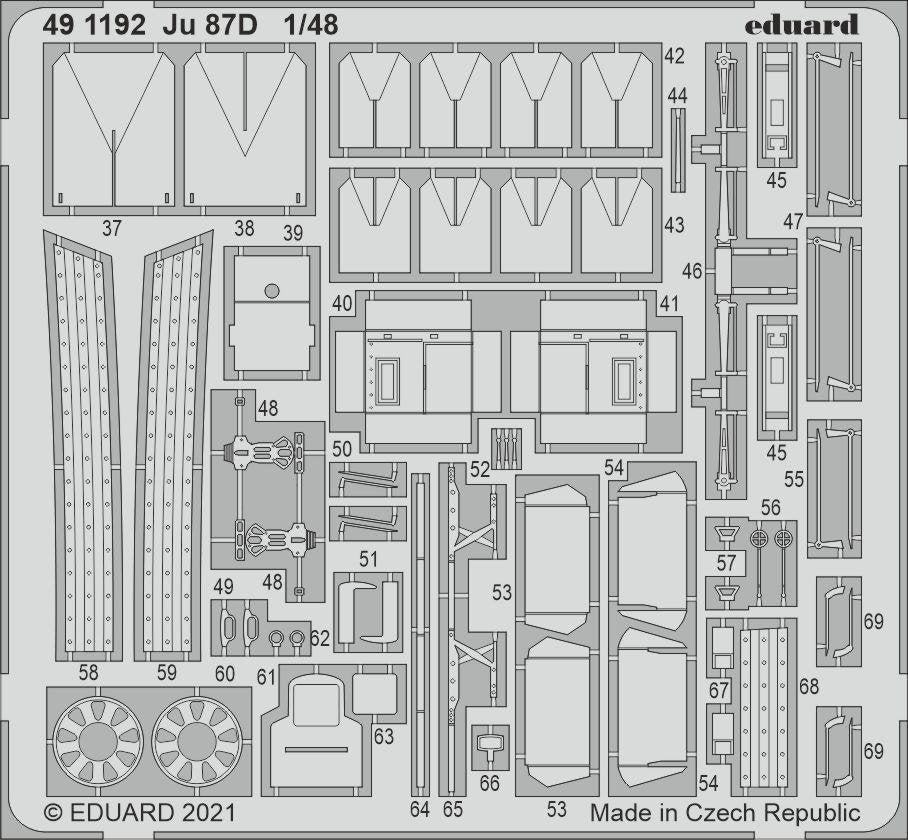 Eduard BIG49301 Ju 87D HASEGAWA/HOBBY 2000 1/48 – immagine 3