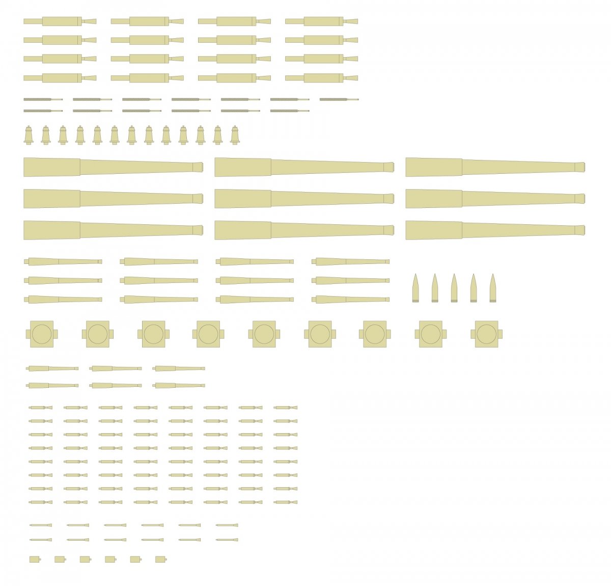 Ensemble d&amp;#39;armement MK1 Design MS-20013 HMS RODNEY 1/200 – image 6