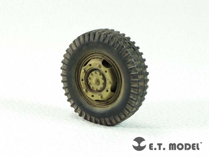 E.T. Model ER35-065 WWII German Sd.Kfz.234 Weighted Road Wheels Type.1 For DRAGON 1/35 – imagen 2