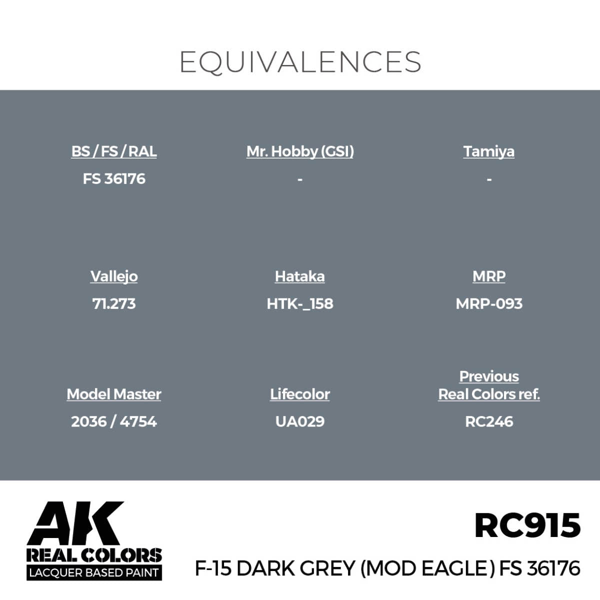 AK Interactive RC915 F-15 Dark Gray (Mod Eagle) FS 36176 17 ml – image 3