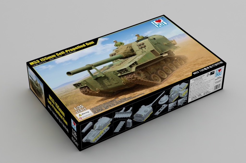 J&amp;#39;adore le kit 63547 M53 Obusier automoteur de 155 mm au 1/35