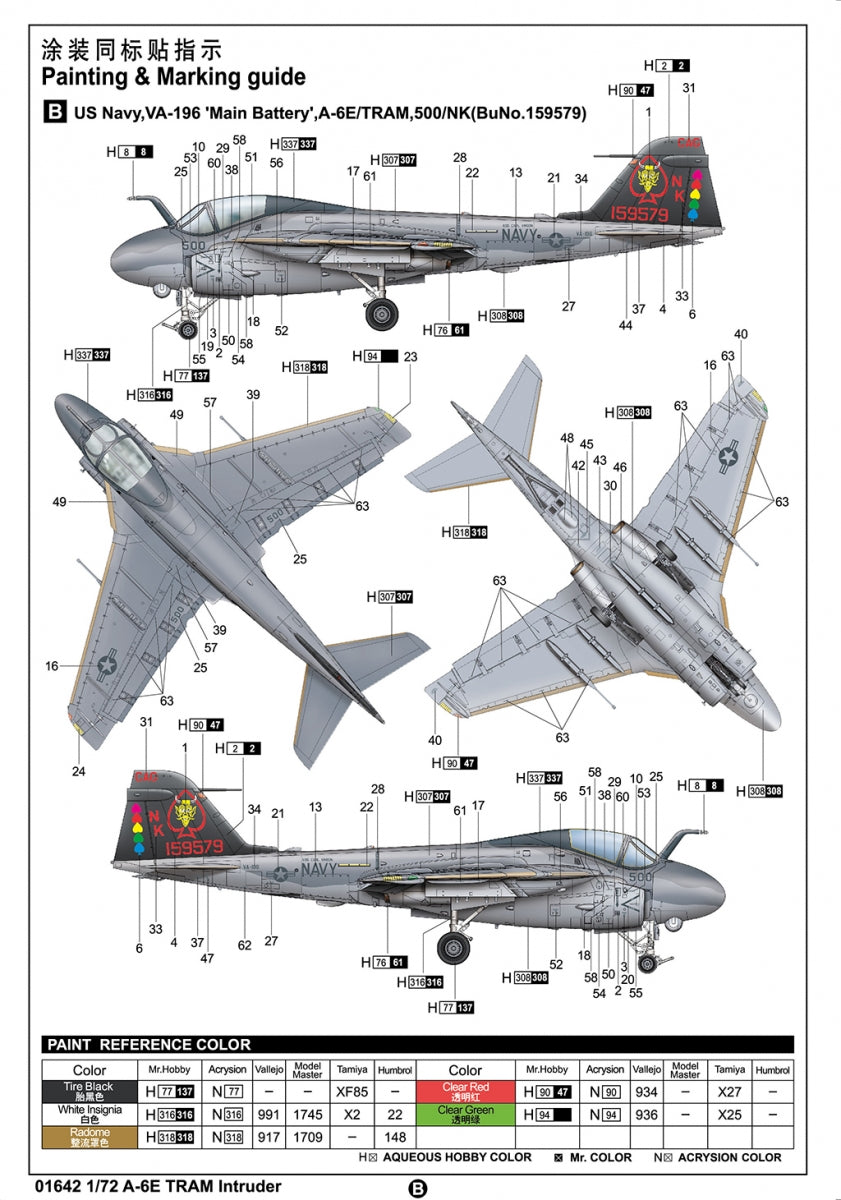 Trumpeter 01642 A-6E TRAM Intruder 1/72 – immagine 5