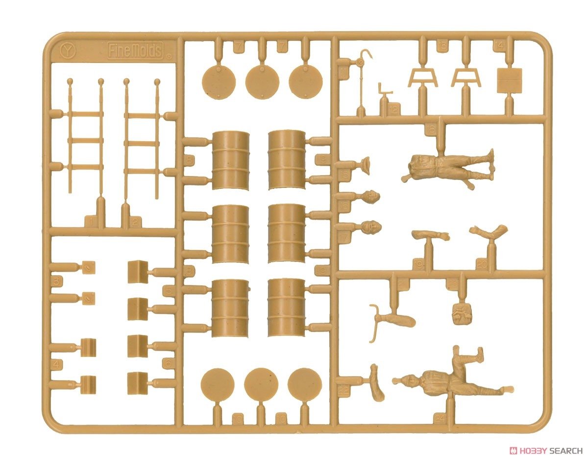 FineMolds 48994 B-339 Buffalo &amp;quot;Japanese Army&amp;quot; w/Ground Crew &amp;amp; Equipment 1/48 – immagine 6