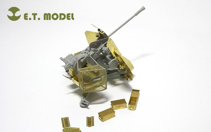 E.T. Model E35-026 WWII German 3.7cm FLAK 43 Anti-Aircraft Gun (For TRUMPETER 02311) 1/35 – zdjęcie 4