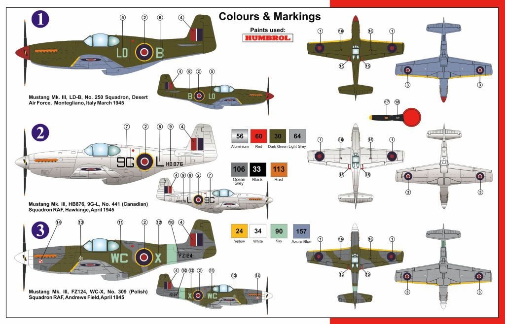 AZmodel AZ7568 Mustang Mk.III Dorsal fin 1/72 – immagine 2