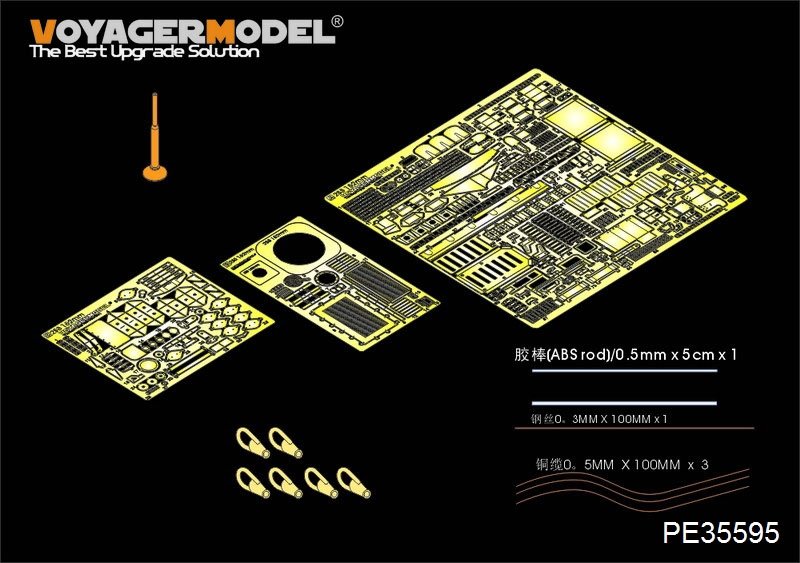 Maquette Voyager PE35595 Obusier automoteur russe moderne 2S3 de 152 mm, version de base (pour TRUMPETER 05543) au 1/35