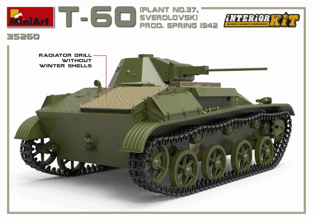 MiniArt 35260 T-60 PLANT N.37, SVERDLOVSK PROD. SPRING 1942. INTERIOR KIT 1/35 – immagine 10