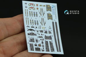 Quinta Studio QD72032 F-4J 3D-Printed &amp;amp; coloured Interior on decal paper (for Academy kit) 1/72 – immagine 2