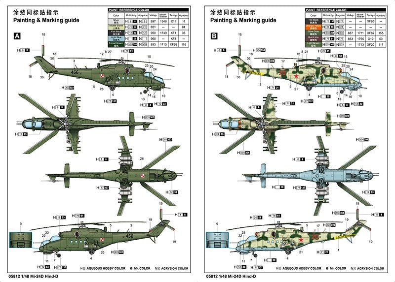 Trumpeter 05812 Mi-24D Hind-D 1/48 – immagine 4