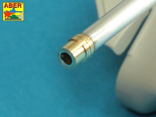 Aber 35L-240 U.S. 90 mm M3 Barrel with thread protector for tank destroyer M36B1 1/35 – immagine 4
