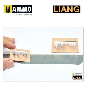 Liang 0002 Streaking &amp;amp; Wet Effects Airbrush Stencils – Bild 4