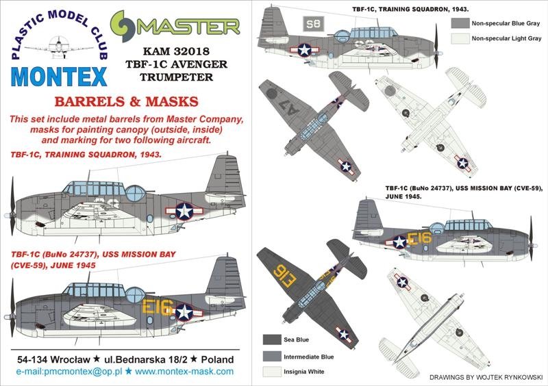 Montex KAM32018 TBF-1 Avenger 1/32
