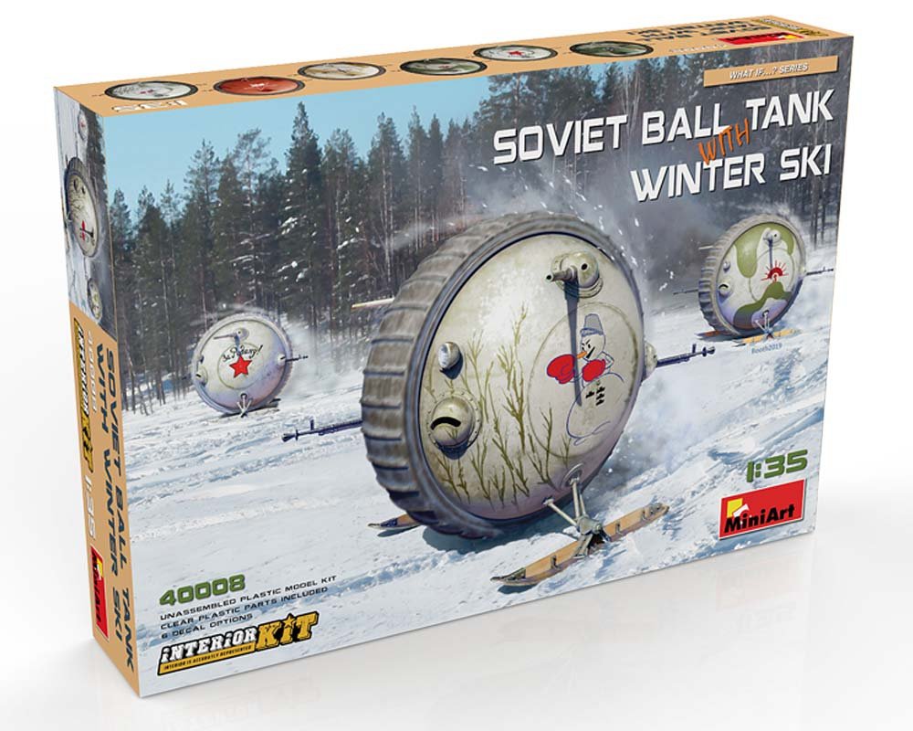 MiniArt 40008 SOVIET BALL TANK w/ WINTER SKI. INTERIOR KIT 1/35 – zdjęcie 2