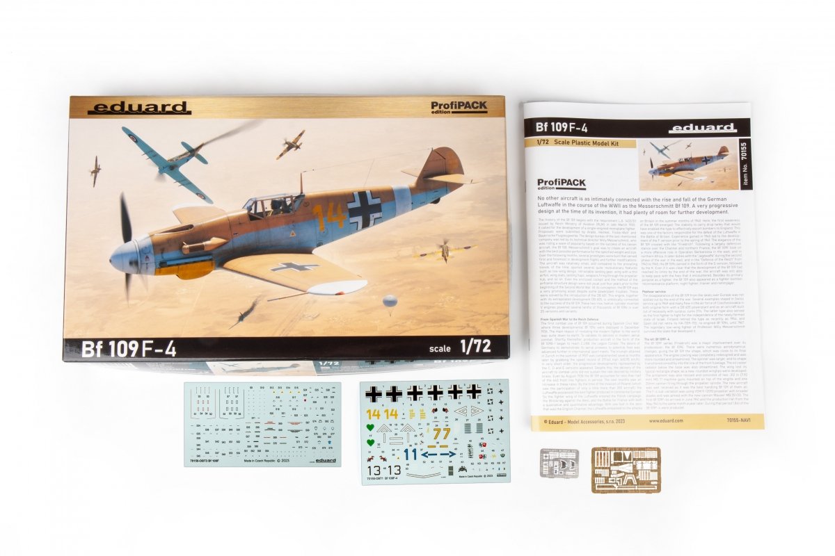 Eduard 70155 Bf 109F-4 ProfiPACK 1/72 – zdjęcie 3