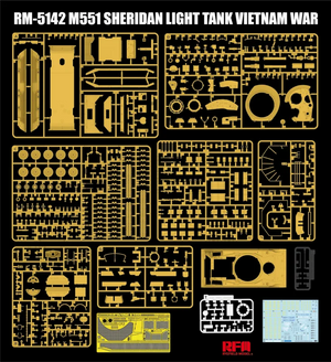 Rye Field Model 5142 M551 Light Tank Sheridan Vietnam War 1/35 – immagine 9
