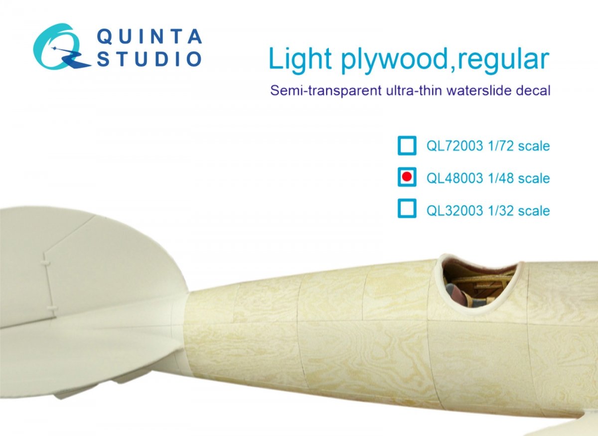 Contreplaqué léger Quinta Studio QL48003, standard 1/48