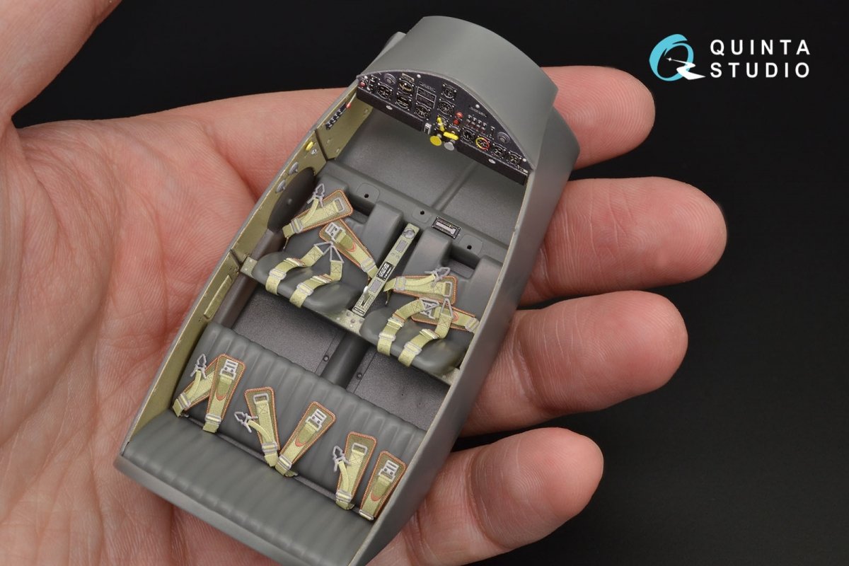 Quinta Studio QD32028 Bf 108 3D-Printed &amp;amp; colored Interior on decal paper (for Eduard kit) 1/32 – image 7